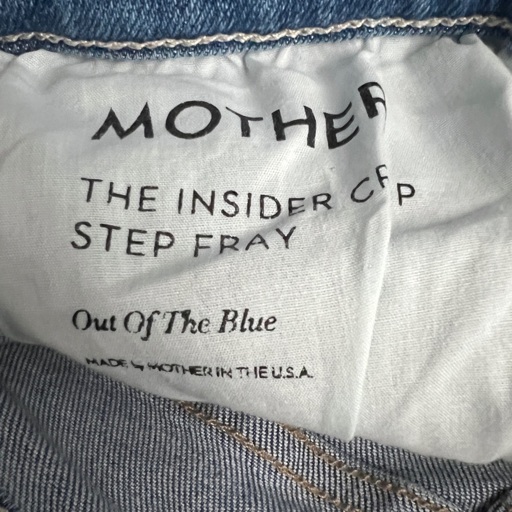 Mother Denim  - Insider Crop Step Fray - Out Of The Blue - Picture 8 of 8
